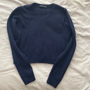 Good condition cropped blue sweater